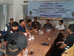 Panwaslu Kecamatan Pebayuran Kabupaten Bekasi Melakukan Persiapan Tahapan Pemilu Tahun 2024