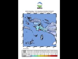 Guncangan Gempa Berkekuatan 5,4 Mengguncang Kaimana, Papua Barat di Barat Daya