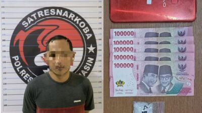 Polresta Banjarmasin berhasil menangkap penjaga malam dengan memiliki sabu di parkiran hotel