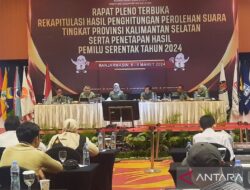 KPU Kalimantan Selatan selesaikan rekapitulasi 12 daerah hingga Kamis sore