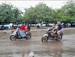 Drainase Rusak Sebab Banjir di Jalur Obwis Pantai Pangandaran