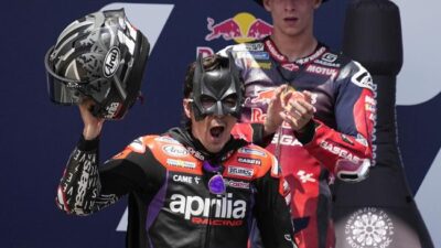 Batman and Sonic take action as Vinales wins MotoGP America